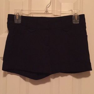 Black shorts, size 0